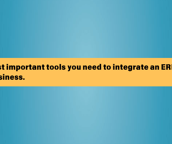 The most important tools you need to integrate an ERP system into your business.
